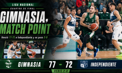 Gimnasia de Comodoro Rivadavia venció 77-72 a Independiente de Oliva, se puso 2-0 en la serie de cuartos de final y quedó match point