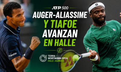 Felix Auger-Aliassime y Frances Tiafoe debutaron con autoridad en Halle y se metieron en segunda ronda.