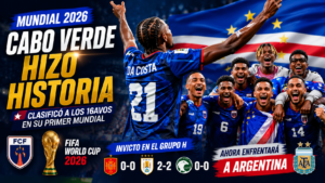 Cabo Verde avanzó invicto a los 16avos de final del Mundial y se convirtió en el país más pequeño en lograrlo. Ahora enfrentará a Argentina.