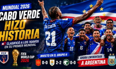 Cabo Verde avanzó invicto a los 16avos de final del Mundial y se convirtió en el país más pequeño en lograrlo. Ahora enfrentará a Argentina.