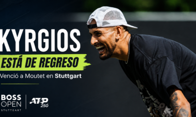 Nick Kyrgios derrotó a Corentin Moutet en Stuttgart y logró su primera victoria sobre césped desde Wimbledon 2022.