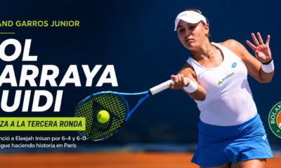 Sol Larraya Guidi venció a Eleejah Inisan por 6-4 y 6-0 y avanzó a la tercera ronda de Roland Garros Junior por primera vez en su carrera.