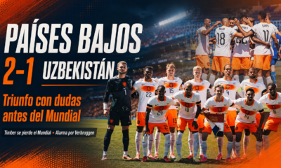 Países Bajos derrotó 2-1 a Uzbekistán antes del Mundial con doblete de Cody Gakpo, pero sufrió la baja de Timber y preocupa Bart Verbruggen.