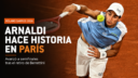 Matteo Arnaldi avanzó a semifinales de Roland Garros tras el retiro de Matteo Berrettini y logró un récord histórico fuera del Top 100.