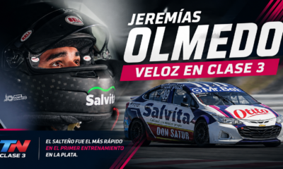 Jeremías Olmedo fue el más rápido en el primer entrenamiento del TN Clase 3 en La Plata y ratificó su crecimiento en la categoría.