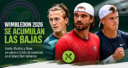 Bajas en Wimbledon 2026: Korda, Machac y Rune