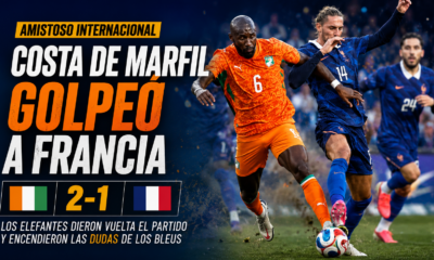 Costa de Marfil venció 2-1 a Francia en un amistoso previo al Mundial 2026 y encendió las dudas sobre uno de los candidatos.