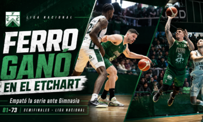 Ferro ganó en el Etchart, venció 81-73 a Gimnasia de Comodoro, empató la serie semifinal 2-2 y forzó un quinto juego