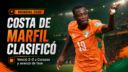 Costa de Marfil venció a Curazao, llegó a seis puntos y avanzó por primera vez a los mata-mata de una Copa del Mundo.