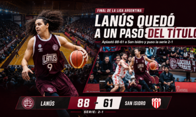 Lanús venció 88-61 a San Isidro en el tercer juego de la final de La Liga Argentina, quedó 2-1 arriba y está a una victoria del ascenso.