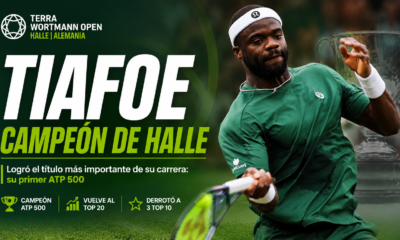 Frances Tiafoe conquistó el ATP 500 de Halle tras vencer a Taylor Fritz y derrotar a tres Top 10 en una semana inolvidable.