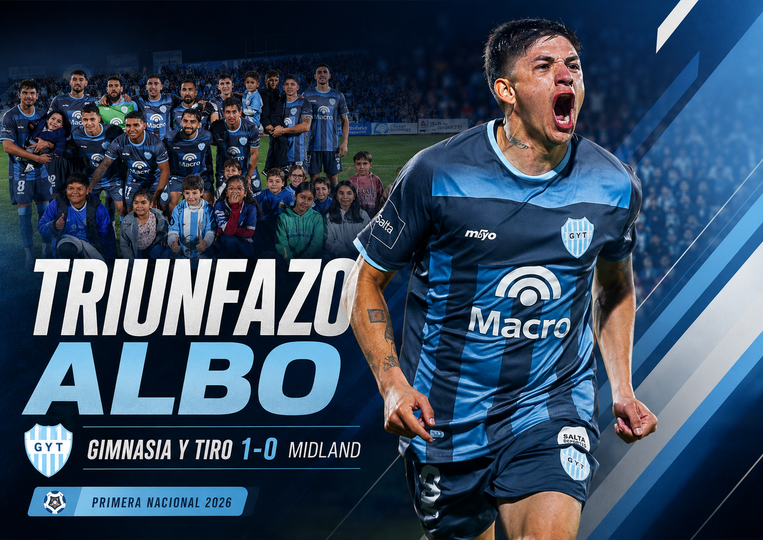 Gimnasia y Tiro superó 1-0 a Midland, uno de los animadores de la Zona B, y confirmó su levantada en la Primera Nacional 2026.