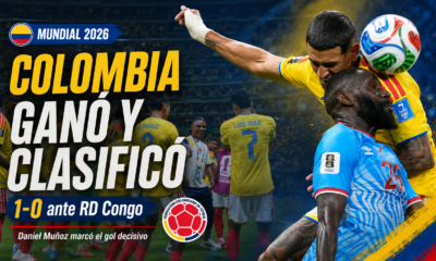 Colombia venció 1-0 a RD Congo con gol de Daniel Muñoz y selló su clasificación a los 16vos del Mundial 2026.
