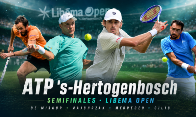 De Miñaur, Majchrzak, Medvedev y Cilic animan las semifinales del Libema Open 2026 en ’s-Hertogenbosch.