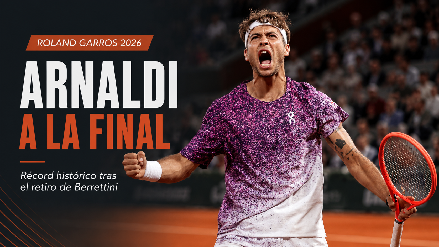 Flavio Cobolli remontó ante Auger-Aliassime y aseguró un finalista italiano en Roland Garros