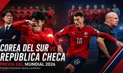 Corea del Sur y República Checa debutan en el Mundial 2026 en un partido decisivo para sus aspiraciones de avanzar en el Grupo A.