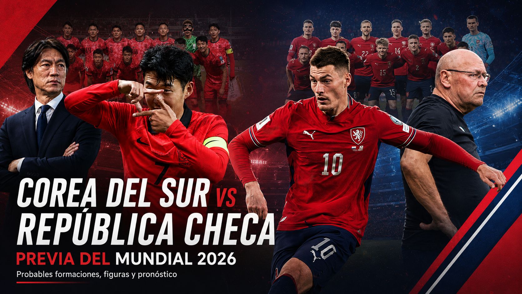 Corea del Sur y República Checa debutan en el Mundial 2026 en un partido decisivo para sus aspiraciones de avanzar en el Grupo A.