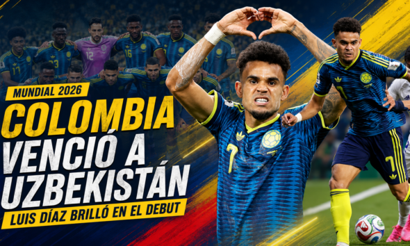 Colombia derrotó 3-1 a Uzbekistán con una actuación determinante de Luis Díaz y arrancó en lo más alto del Grupo K del Mundial 2026.