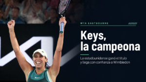 Madison Keys se consagró campeona en Eastbourne por tercera vez tras vencer a Tatjana Maria en sets corridos.
