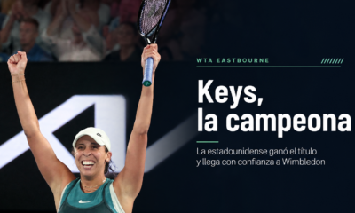 Madison Keys se consagró campeona en Eastbourne por tercera vez tras vencer a Tatjana Maria en sets corridos.