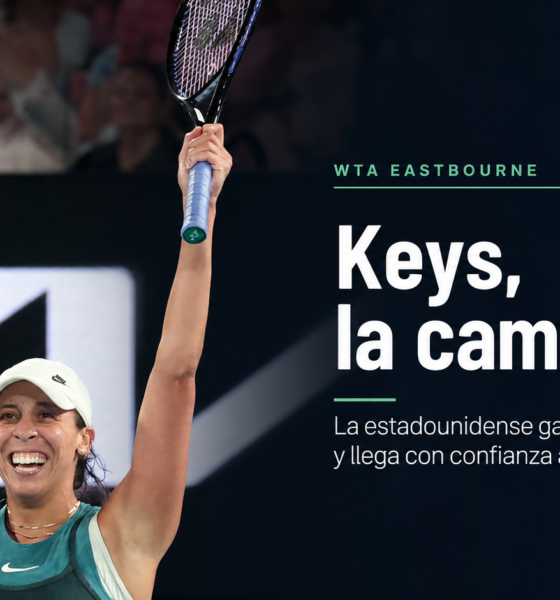 Madison Keys se consagró campeona en Eastbourne por tercera vez tras vencer a Tatjana Maria en sets corridos.