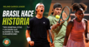 Brasil metió tres semifinalistas en Roland Garros Junior 2026 y protagoniza una de las mejores actuaciones de su historia en el Grand Slam parisino.