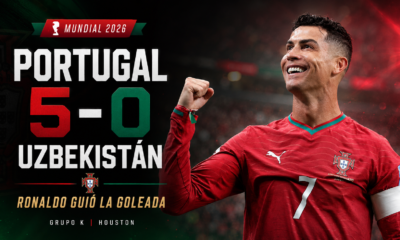 Con dos goles de Cristiano Ronaldo, Portugal aplastó 5-0 a Uzbekistán y quedó muy bien perfilado para avanzar en el Mundial 2026.