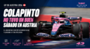 El piloto argentino cometió un error en Q2 y partirá desde el 16° puesto en el GP de Austria tras un sábado difícil para Alpine.