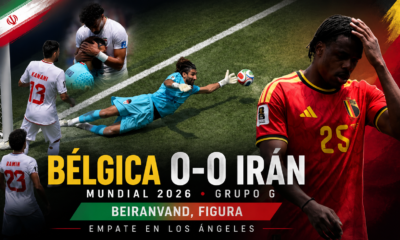 Bélgica e Irán igualaron 0-0 en Los Ángeles en un partido intenso, con Beiranvand como figura, un gol anulado a Taremi y el Grupo G al rojo vivo.