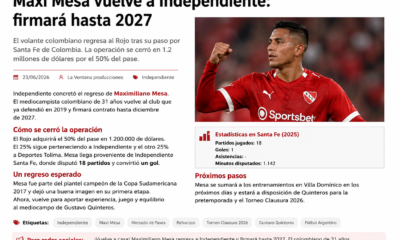 Maximiliano Meza regresó a Independiente tras su paso por River y Monterrey. El campeón de la Sudamericana 2017 firmó contrato por 18 meses