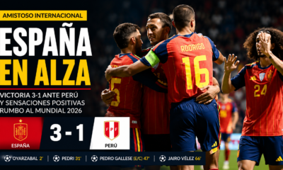 España derrotó 3-1 a Perú en Puebla y cerró su preparación para el Mundial 2026. Oyarzabal, Pedri y un gol en contra de Gallese marcaron para la Roja.