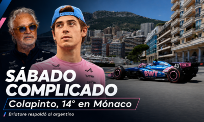 Franco Colapinto quedó 14° en la clasificación del GP de Mónaco. Sus declaraciones, el análisis del sábado y el respaldo de Flavio Briatore.