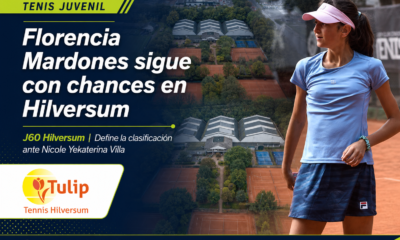 Florencia Mardones perdió ante Natasha Jerkunica, pero todavía depende de sí misma para clasificar en el J60 Hilversum.