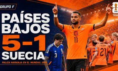 Países Bajos goleó 5-1 a Suecia con una actuación ofensiva demoledora y se acomodó como uno de los grandes candidatos del Mundial 2026.