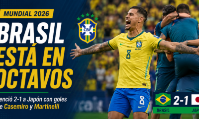 Brasil sufrió, reaccionó a tiempo y eliminó a Japón con un gol agónico de Gabriel Martinelli.