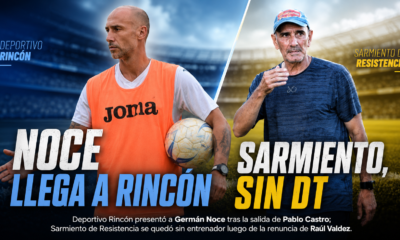 Deportivo Rincón apostó por Germán Noce para levantar en la Zona 3, mientras Sarmiento de Resistencia volvió a cambiar de técnico en medio de una campaña sin triunfos.