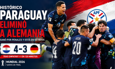Paraguay eliminó a Alemania por penales en Boston y avanzó a octavos del Mundial 2026 en una noche histórica.