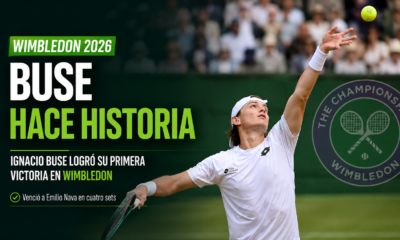 Ignacio Buse venció a Emilio Nava y estrenó su casillero de victorias en Wimbledon tras una sólida actuación en cuatro sets.