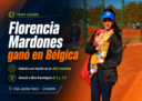Florencia Mardones debutó con triunfo en el J60 Limelette de Bélgica tras vencer a la turca Mira Karatogma por 6-1 y 7-5.