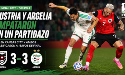 Austria y Argelia empataron 3-3 en un cierre dramático y avanzaron a los dieciseisavos de final del Mundial 2026.
