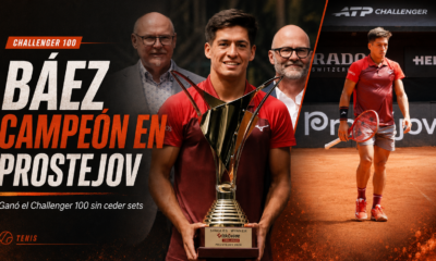Sebastián Báez fue campeón del Challenger 100 de Prostejov sin ceder sets, venció a Alex Molcan en la final y subirá al puesto 53 del ATP.