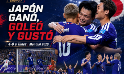 Japón goleó 4-0 a Túnez, quedó a un paso de los 16avos del Mundial 2026 y tuvo a Ayase Ueda como figura histórica.