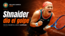 Diana Shnaider venció a Aryna Sabalenka por 3-6, 7-5 y 6-0 en Roland Garros 2026, ganó diez games seguidos y avanzó a semifinales.