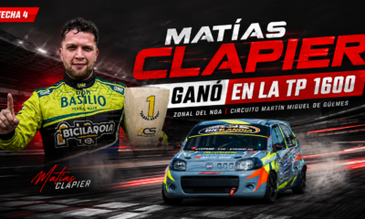 Matías Clapier ganó la final de la TP 1600 del Zonal del NOA y se quedó con una victoria importante en el circuito Martín Miguel de Güemes.