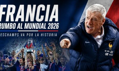 Didier Deschamps afrontará su último Mundial al frente de Francia. Con Mbappé como líder y una generación llena de talento, los Bleus sueñan con volver a la cima del fútbol mundial.