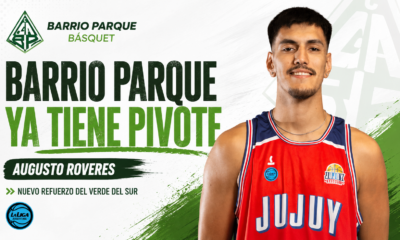 Barrio Parque confirmó la llegada del pivote Augusto Roveres y la continuidad de Máximo Lomello para la próxima Liga Argentina.