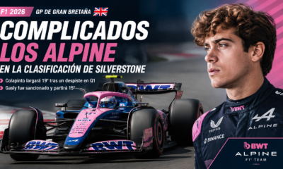 Alpine tuvo una clasificación complicada en Silverstone: Colapinto se despistó en Q1 y largará 19°, mientras Pierre Gasly fue sancionado.