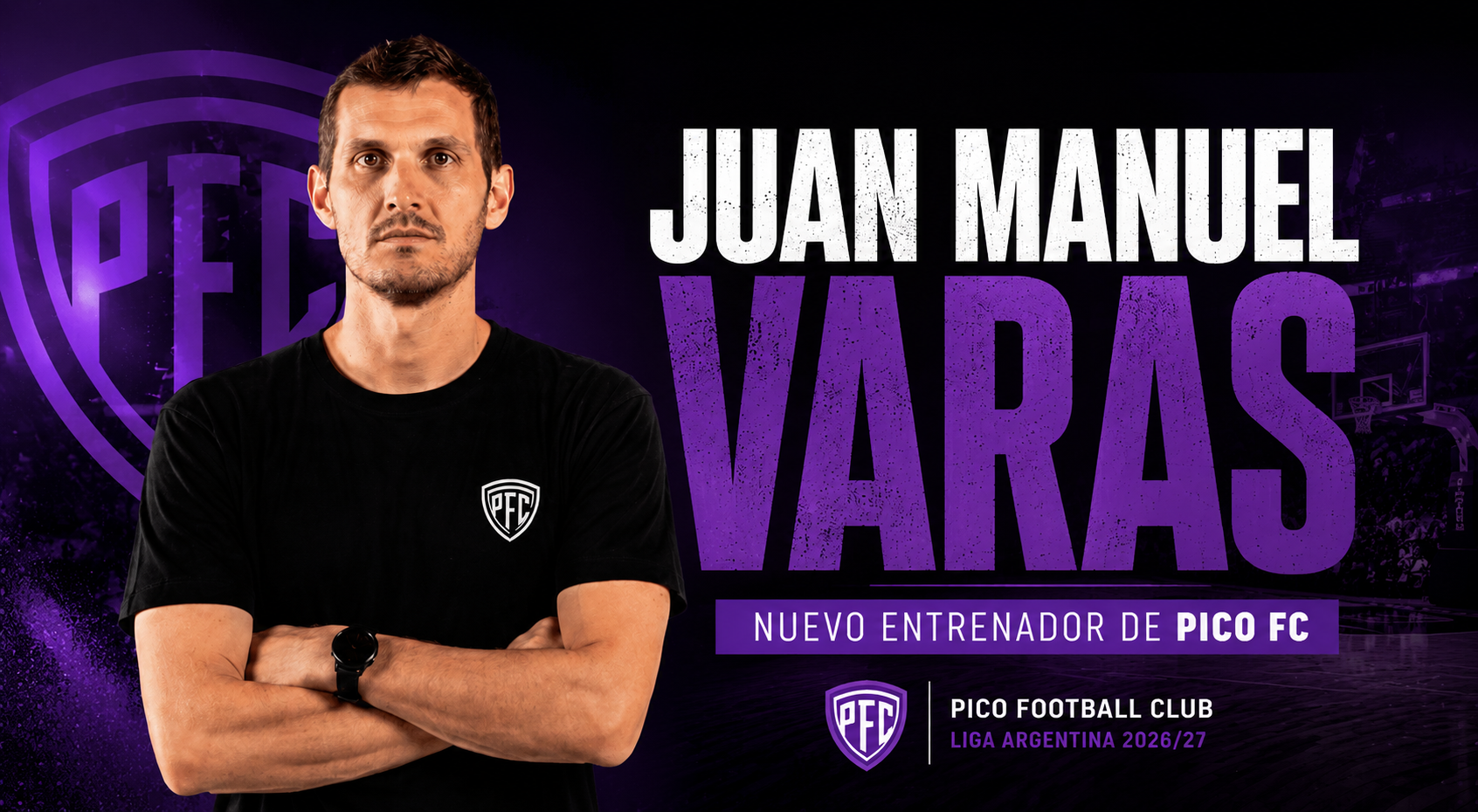 Pico FC apuesta por la experiencia de Juan Manuel Varas Pico Football Club dio el primer gran paso en la construcción de su plantel para la temporada 2026/27 de La Liga Argentina al anunciar la llegada de Juan Manuel Varas como nuevo entrenador del equipo profesional. El técnico reemplazará a Gustavo Morla y asumirá el desafío de conducir al Decano en su quinta temporada consecutiva dentro de la categoría, tras el ascenso logrado en 2022. Varas llega con una importante trayectoria reciente luego de dirigir a Regatas Corrientes, equipo con el que alcanzó las semifinales de La Liga Nacional 2024/25 y el subcampeonato de la Liga Sudamericana 2025. Su arribo representa el inicio de una nueva etapa para un club que busca mantenerse entre los protagonistas del básquet argentino. Rodrigo Sánchez seguirá siendo el capitán Junto con la presentación del nuevo entrenador, Pico FC confirmó la renovación de Rodrigo Sánchez, quien continuará vistiendo la camiseta del Decano durante la próxima temporada. El interno rosarino fue uno de los jugadores más destacados del equipo en la campaña anterior, desempeñándose como capitán y referente tanto dentro como fuera de la cancha. Su continuidad le aporta experiencia y liderazgo al nuevo proyecto deportivo encabezado por Varas. Estadísticas de Rodrigo Sánchez (2025/26) 15,2 puntos por partido. 7,1 rebotes por encuentro. 17,5 de valoración. 29,9 minutos de promedio en cancha. Capitán y referente del equipo durante la última temporada.
