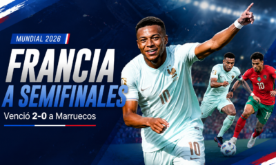 Francia superó con autoridad a Marruecos, se instaló nuevamente entre los cuatro mejores y mantiene intacto el sueño de conquistar su tercera estrella.