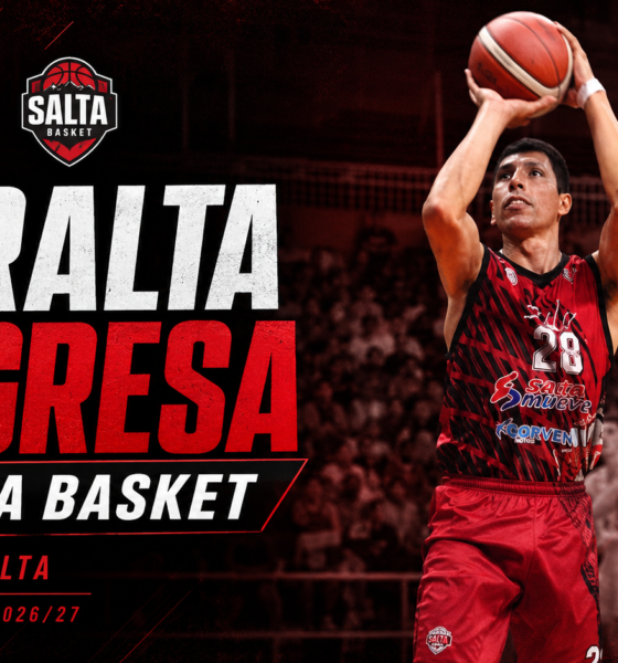 Diego Peralta regresa a Salta Basket para la Liga Argentina 2026/27 después de destacarse con Amancay de La Rioja.